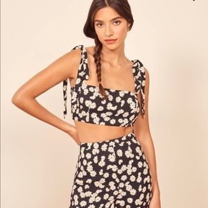 Reformation Tiki daisy chain two piece set